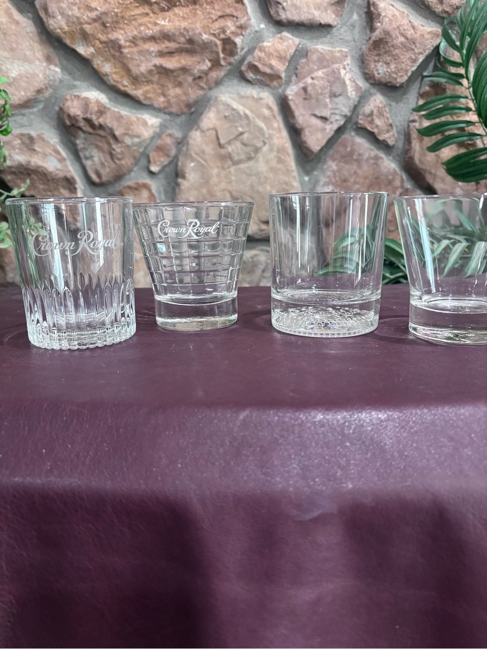 Vintage Crown Royal glasses
